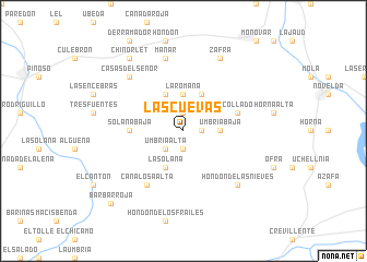 map of Las Cuevas