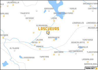 map of Las Cuevas