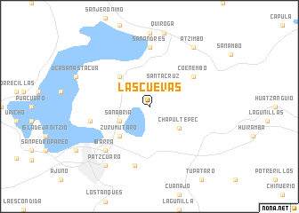 map of Las Cuevas