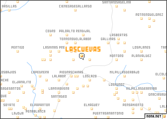 map of Las Cuevas