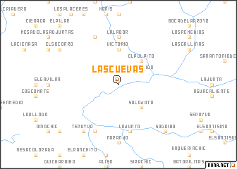 map of Las Cuevas