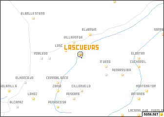 map of Las Cuevas