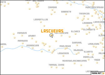 map of Las Cuevas