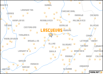 map of Las Cuevas