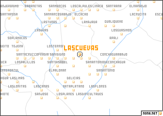 map of Las Cuevas