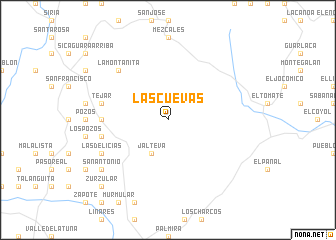 map of Las Cuevas