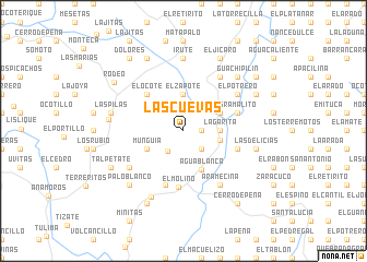 map of Las Cuevas