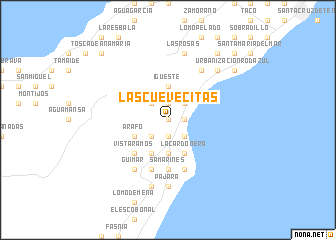 map of Las Cuevecitas