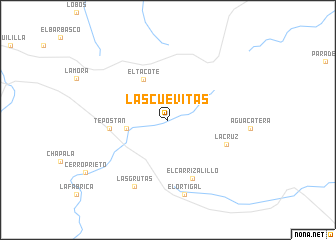 map of Las Cuevitas