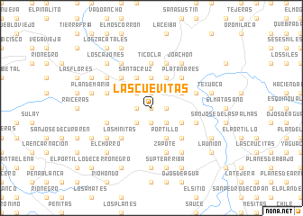 map of Las Cuevitas