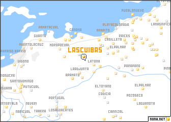 map of Las Cuibas