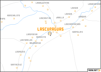 map of Las Curaguas