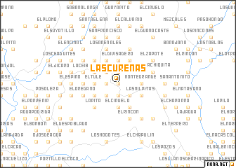 map of Las Cureñas