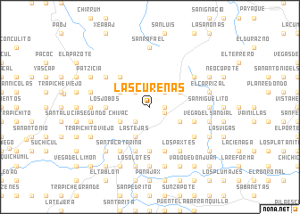 map of Las Cureñas