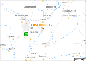 map of Las Curubitas