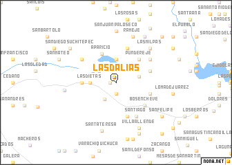 map of Las Dalias