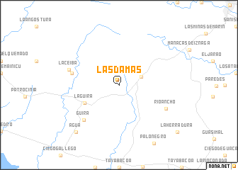 map of Las Damas