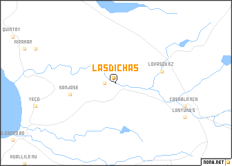 map of Las Dichas