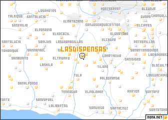 map of Las Dispensas