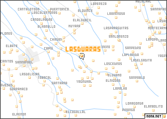 map of Las Duaras