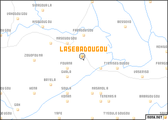 map of Lasébadougou