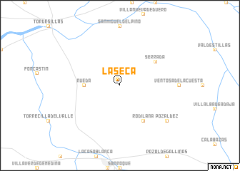 map of La Seca