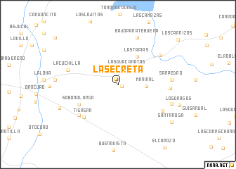 map of La Secreta