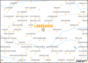 map of La Séguinie