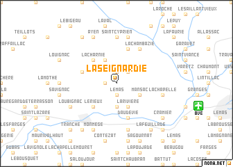 map of La Seignardie
