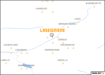 map of La Seignière