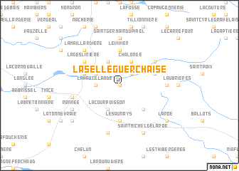 map of La Selle-Guerchaise