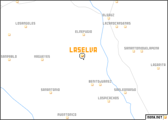 map of La Selva