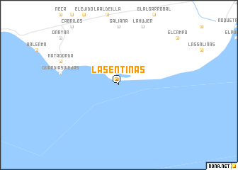 map of Las Entinas