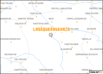 map of La Sequera de Haza