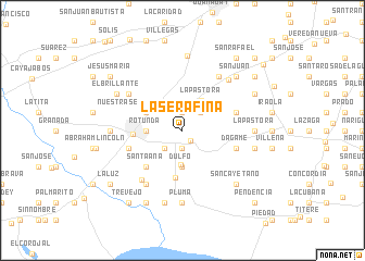 map of La Serafina