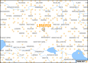 map of Laserge