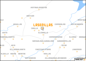 map of Las Erillas