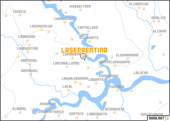 map of La Serpentina