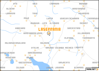 map of La Serranía