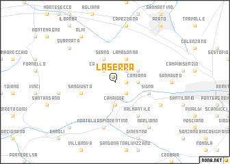 map of La Serra