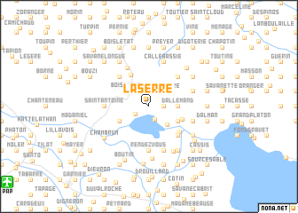 map of La Serre