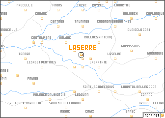 map of La Serre