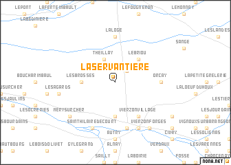 map of La Servantière