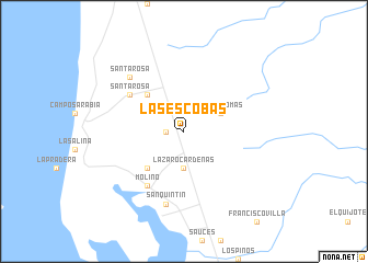 map of Las Escobas