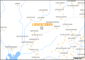 map of Las Escobas