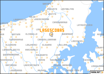 map of Las Escobas