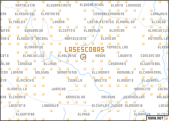 map of Las Escobas