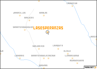 map of Las Esperanzas