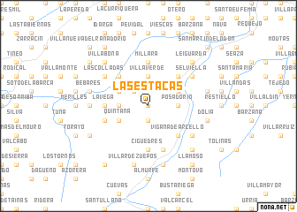 map of Las Estacas