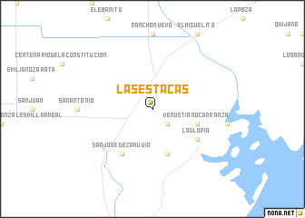 map of Las Estacas